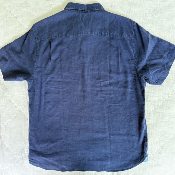 Tommy Bahama Navy Linen Blend Button Up Shirt Men’s Large - Picture 5 of 13